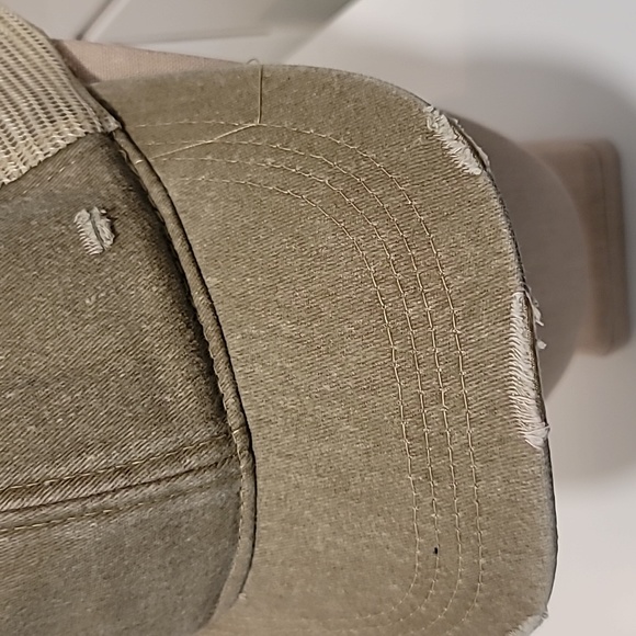 Distressed Light Pink Baseball Cap - Picture 2 of 6